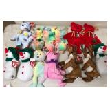 W - MIXED LOT OF TY PLUSH ANIMALS (B62)