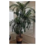 W - FAUX TREE IN PLANTER BASKET 88'T (D11)
