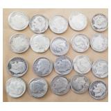 W - LOT OF COLLECTIBLE DIMES (C40)