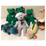 W - LOT OF TY COLLECTIBLE ANIMALS (B33)