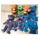 W - LOT OF COLLECTIBLE TY BEARS (B49)