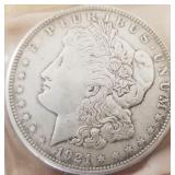 W - 1921 MORGAN SILVER DOLLAR (C67)