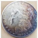W - 1880 MORGAN SILVER DOLLAR (C65)