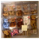W - LOT OF TY COLLECTIBLE BEARS (B142)