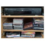 W - PHILIPS DVD/CD PLAYER WITH DISCS (D21)
