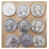 W - LOT OF COLLECTIBLE QUARTERS (C57)