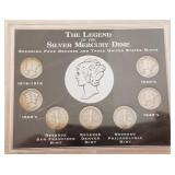 W - SILVER MERCURY DIMES COIN SET (C73)