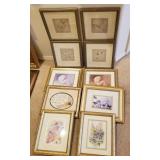 W - TEN PIECES FRAMED ART (E46)