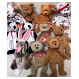 W - LOT OF COLLECTIBLE TY BEARS (B109)