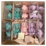 W - LOT OF TY COLLECTIBLE RABBITS (B136)