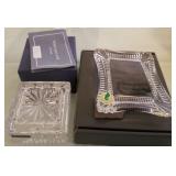 W - WATERFORD CRYSTAL PHOTO FRAME & TRINKET BOX