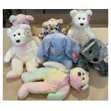 W - MIXED LOT OF TY ANIMALS 14'T (L33)