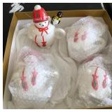W - EXCLUSIVE NEIMAN MARCUS SNOWMAN SET (L127)