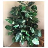 W - FAUX HOUSE PLANT IN BASKET PLANTER 36'T (M39)