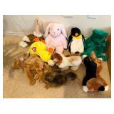 W - LOT OF TY PLUSH TOYS (LARGE) (B140)