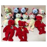 W - LOT OF COLLECTIBLE TY BEARS (B56)