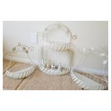 W - THREE WHITE SHELVES, BELL COLLECTION (E24)