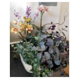 W - FAUX HOUSE PLANTS & FLOWERS, PLANTER (G4)