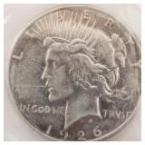 W - 1926 PEACE SILVER DOLLAR (C66)