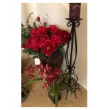 W - CANDLE HOLDER, FAUX FLOWERS, VASES (B10)