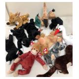 W - LOT OF COLLECTIBLE TY ANIMALS (B160)