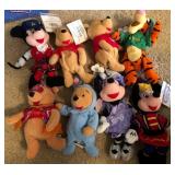 W - MIXED DISNEY TY PLUSH TOYS (B25)