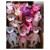 W - LOT OF TY COLLECTIBLE BEARS & PIG (B19)