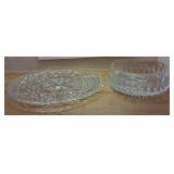 W - VINTAGE PLATTER & FRUIT BOWL (K47)