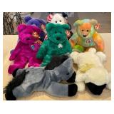 W - LOT OF TY PLUSH ANIMALS 14'T (L31)