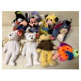 W - LOT OF TY & DISNEY COLLECTIBLES (B46)