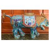 R - CHINESE CLOISONNE TEMPLE DOG CENSER