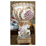 R - PORCELAIN CENTERPIECE VASE 18.5"T (F228)