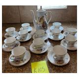 R - PORTUGUESE PORCELAIN TEA SET (K105)