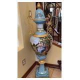 R - SEVRES-STYLE FLOOR VASE 51"T (L25)