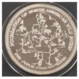1oz .999 FINE SILVER NEVADA COIN (604)