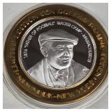 NEW YORK CASINO - $10 .999 SILVER TOKEN (551 C30)