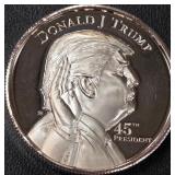 TRUMP TWO OZ .999 FINE SILVER COIN (851)