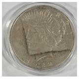 1922 - PEACE SILVER DOLLAR (999 A78)