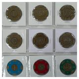 CASINO COMMEMORATIVE METAL CHIPS (491 D)