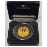 1/2 OZ FINE GOLD - BARRICK COIN (977)