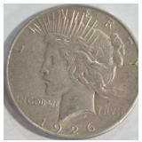 1926 - PEACE SILVER DOLLAR (999 A90)
