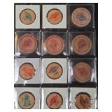 CASINO COMMEMORATIVE WOODEN TOKENS (469 D)