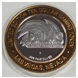 PALMS CASINO - $10 .999 SILVER TOKEN (551 B18)