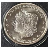 ONE TROY OUNCE .999 FINE SILVER COIN (813 AF)