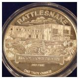 ONE TROY OUNCE .999 FINE SILVER COIN (983 K)