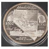 TWO OZ .999 FINE SILVER COIN (964 C)