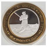 NEW YORK CASINO - $10 .999 SILVER TOKEN (551 C22)