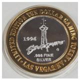STRATOSPHERE - $10 .999 SILVER TOKEN (551 C12)
