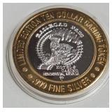 RAILROAD PASS - $10 .999 SILVER TOKEN (551 A1)