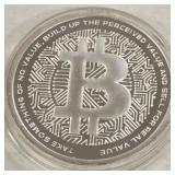 2018 1OZ .999 FINE SILVER CRYPTO BITCOIN (997 A)